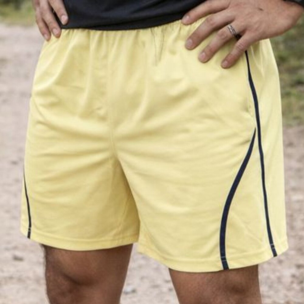 RBX Yellow Moisture Wicking Athletic Shorts LG NWT - Picture 1 of 11